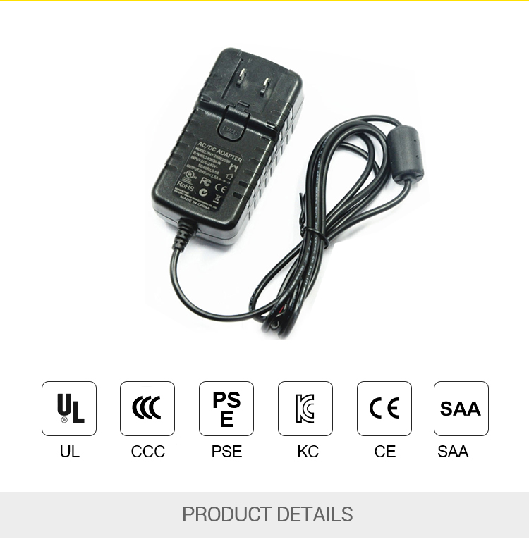 12 Volt Interchangeable Ul Listed Ac Adapter For Smart Home / LED