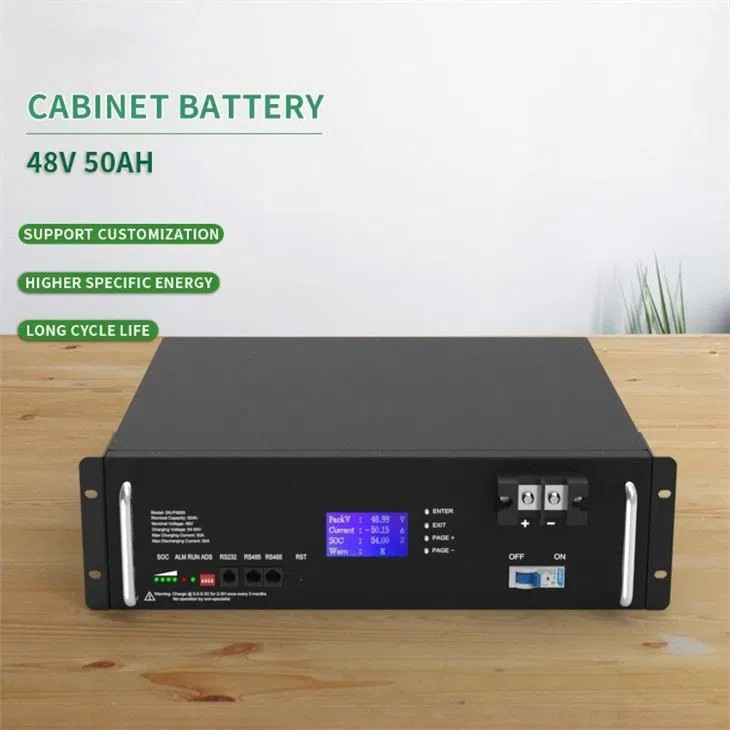 Lifepo4 Cabinet Battery 48V 2.4KWH 50AH Warehouse Lithium Ion Battery Pack