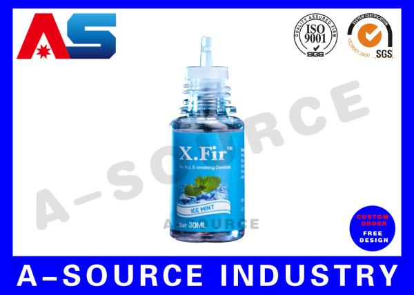 Customized Printed Self Adhesive Labels , 30ml Bottle Labels Paper / PP/ PET