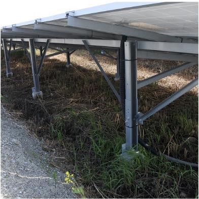 Hot Dip Galvanized Steel Aluminum CY Solar Photovoltaic Ground Mounting System
