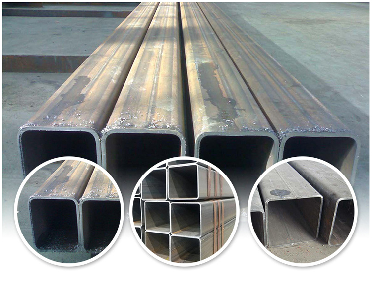 Black Hollow Square Tube 38x38 Square Carbon Steel Tube Q235 Q235B