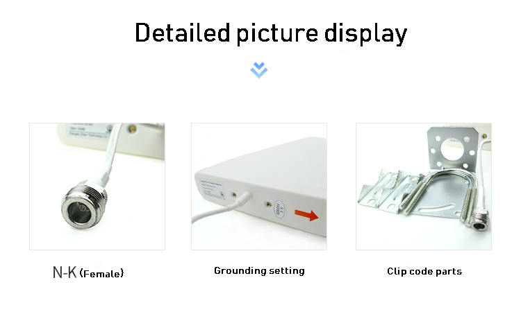 50Ω Input Impedance 12dbi LPDA Antenna for Outdoor Wireless WiFi N Female Connector