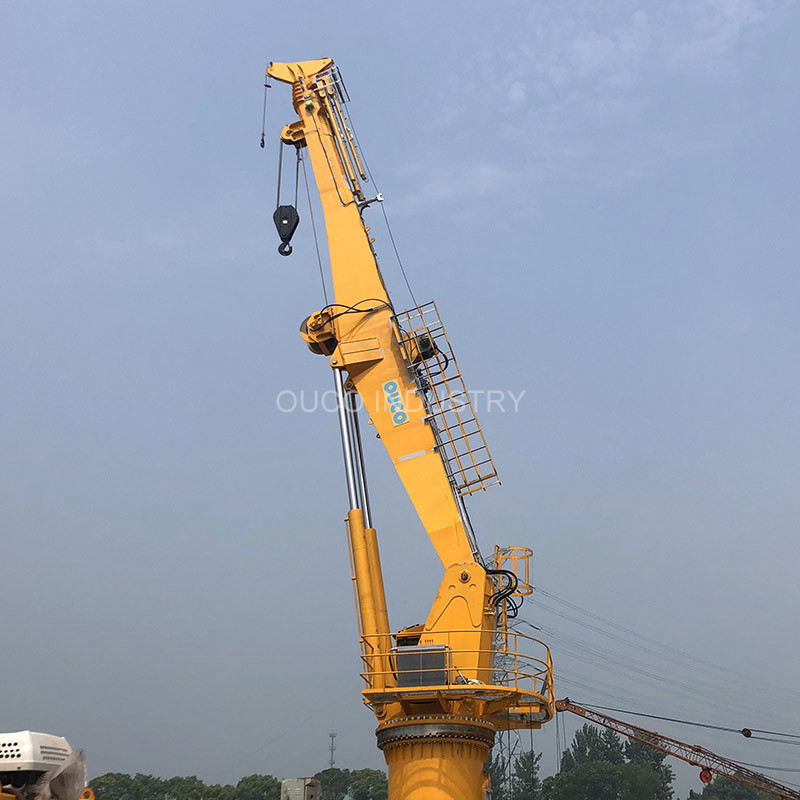 Certified ABS 1.5t 36.6m Telescopic Boom Crane Marine Customized