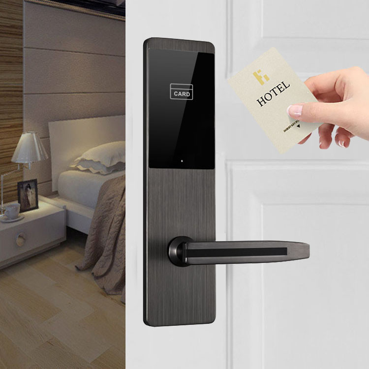 Security Intelligent Hotel Keyless Swipe Card Door Lock For Hotel Project