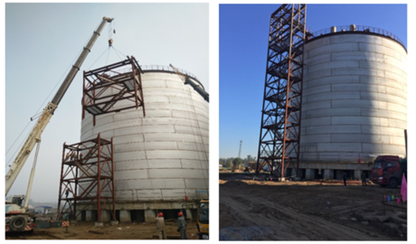 Liquid Gas Full Containment LNG Storage Tank 10000m3 Double Tank Designed