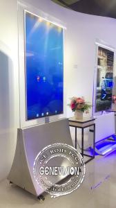  Dual Sides Android 7.1 WIFI Digital Signage Slim 55'' Floor Stand Transparent OLED Dual Screen Display Manufactures