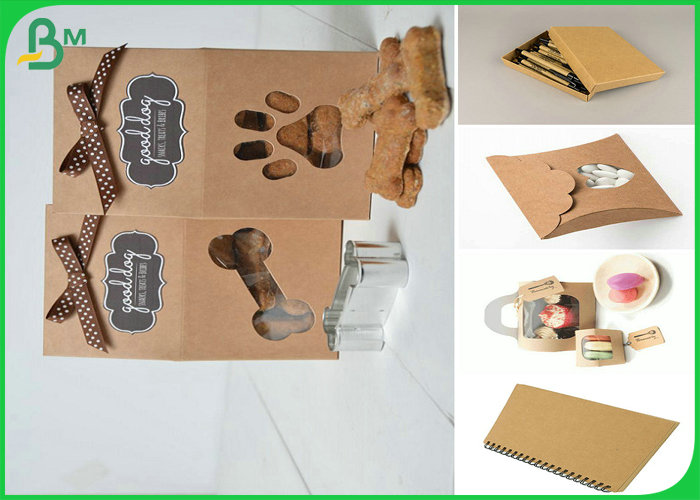 Great Stiffness 250gsm - 400gsm 70*100cm Brown Kraft Board For Packages
