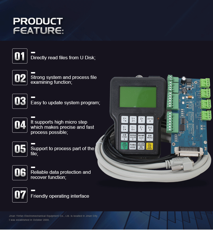 3 Axis Construction Works DSP 0501 Controller for CNC Router DPS System