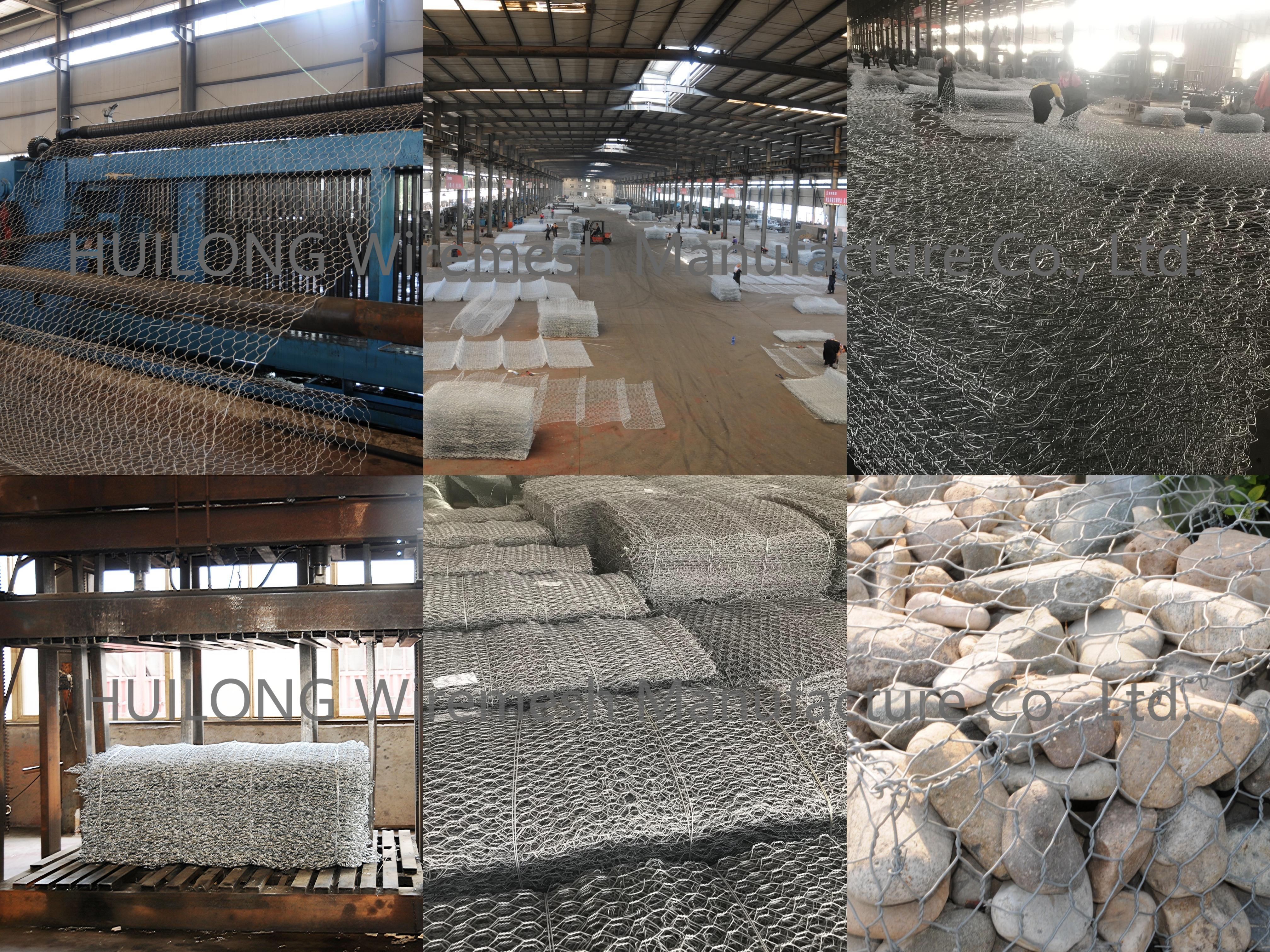 Double Twist Gabion Hexagonal Wire Mesh 3mm For Coastal Defences
