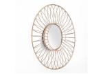 Layered Round Gold Metal Frame Decorative Wall Mirror 28 by 28 by 5 inch