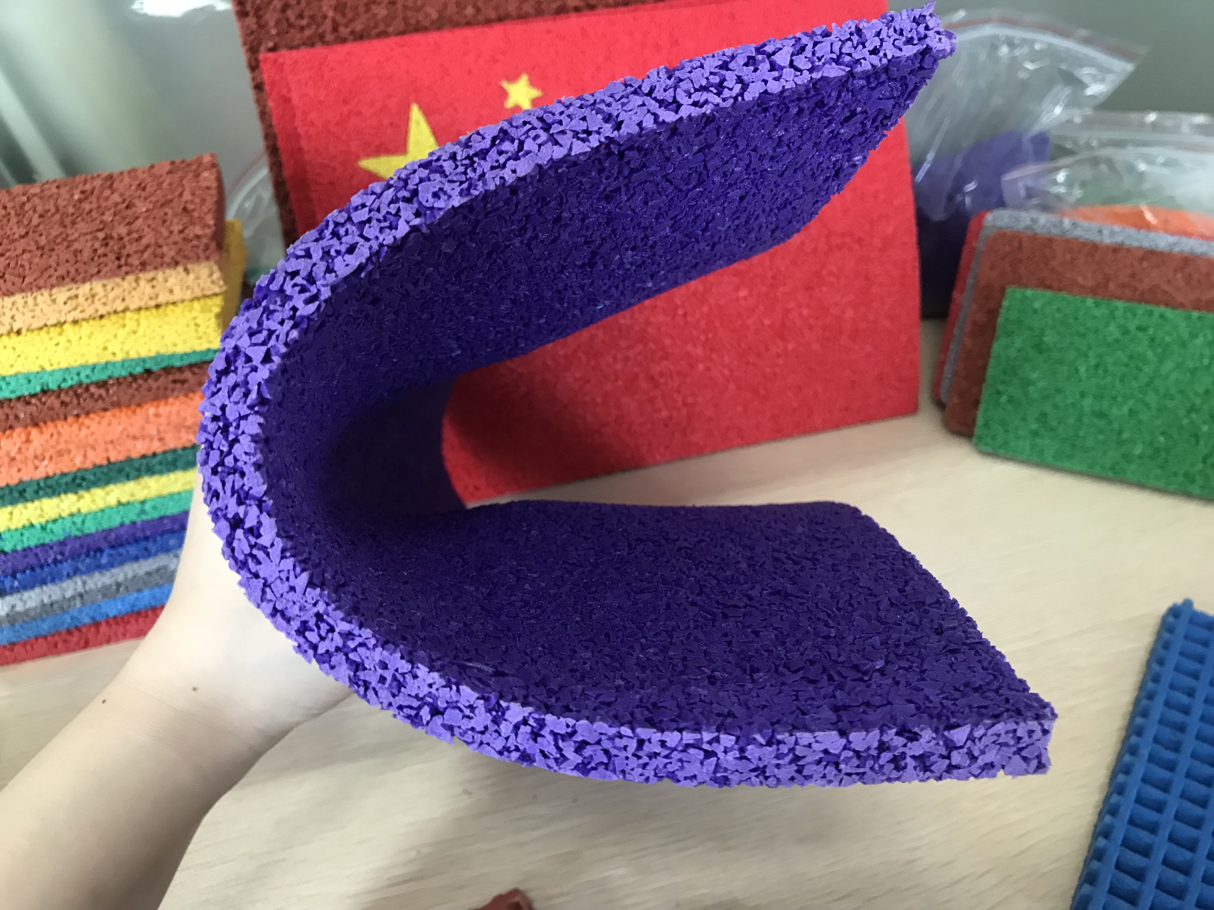 Anti UV Basketball Ground Long Lasting EPDM Rubber Granules