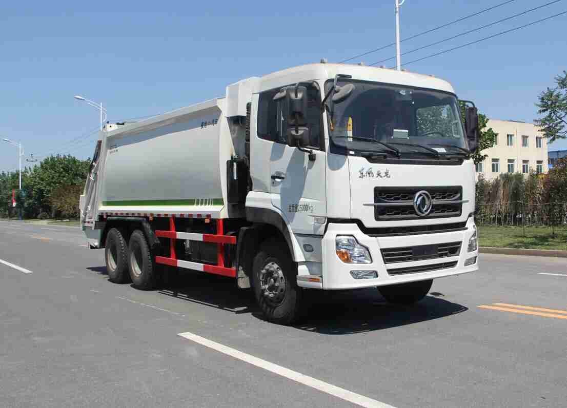 8m3 swing arm container garbage truck, 6 ton Dongfeng Chassis garbage container lift trucks
