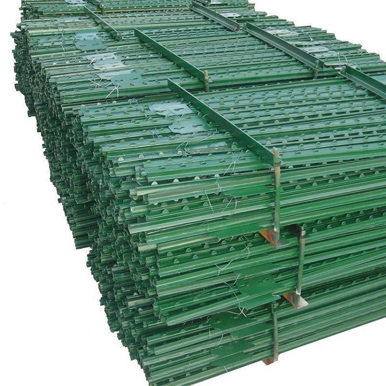 American Steel Studded T Post Green Painted For Farm Metal Fence