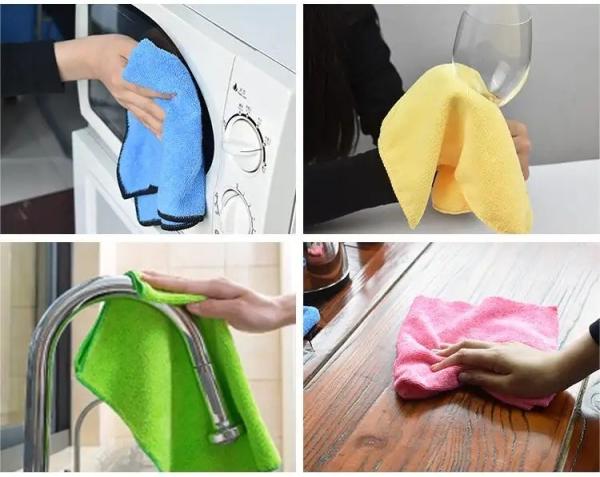 KILINE Wholesale Quick-Dry Microfiber Magic Cloth Car Cleaning Wipes Colorful