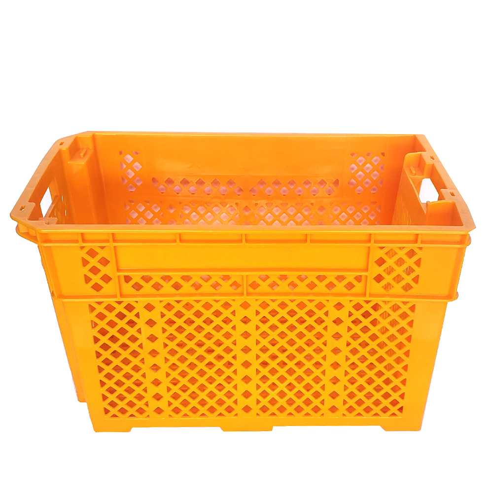 Farm Commercial Colored Plastic Milk Crates For Vegetable Delivery 545x345x250mm