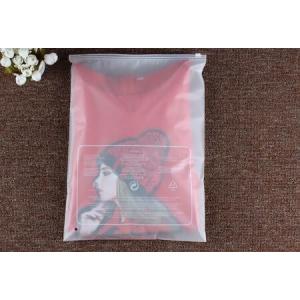 China Resealable EVA Cosmetic Cloth Plastic Pouches Packaging With k Slider on sale