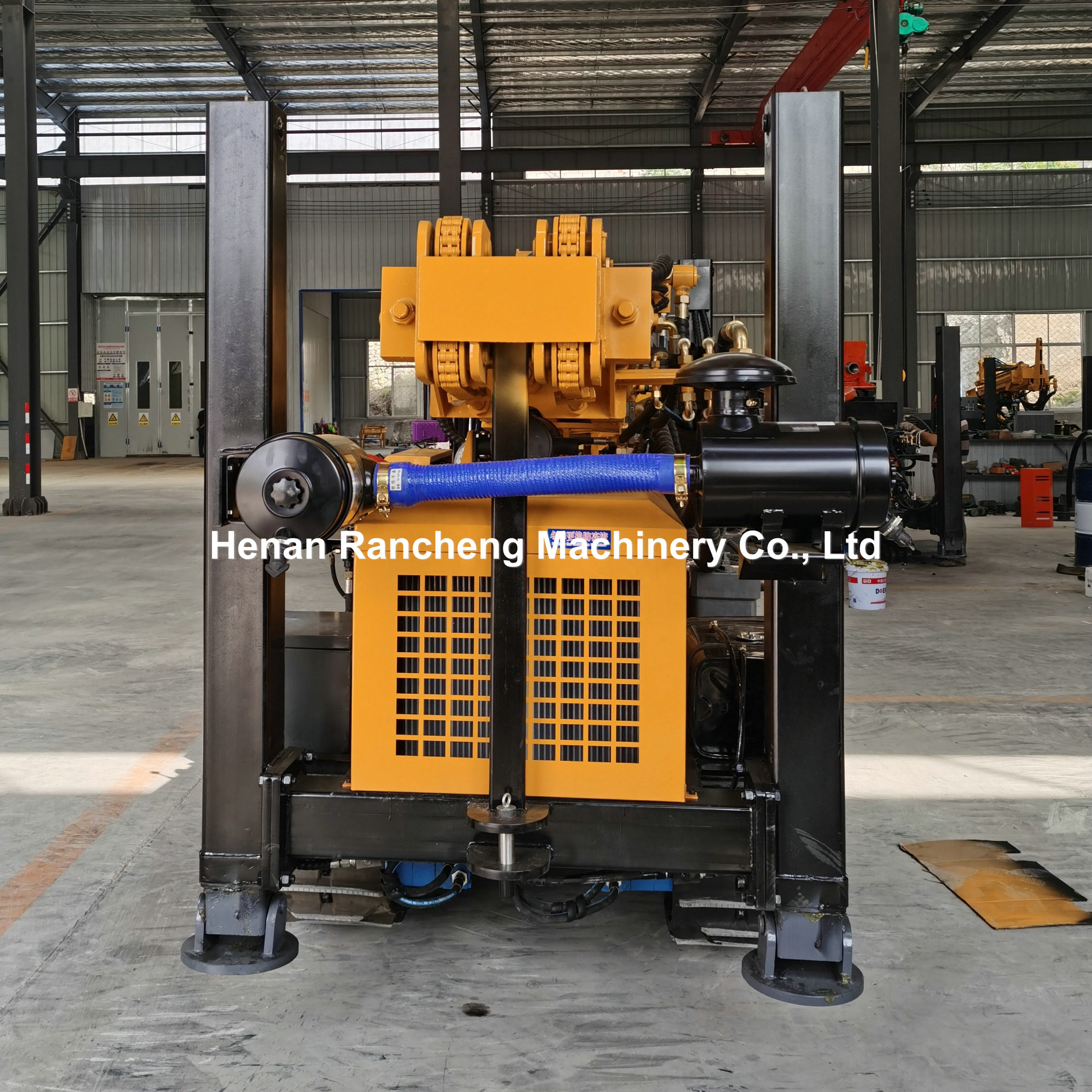 180m Pneumatic Water Well Drilling Rig Multi-function Crawler Mounted Rig With 55KW Quanchai Diesel