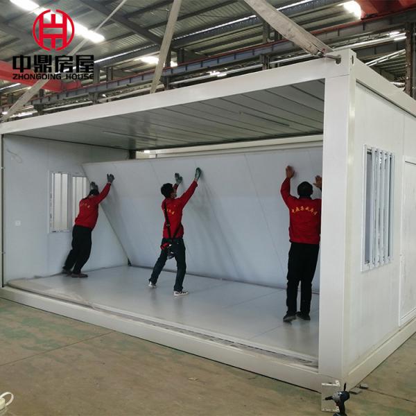 Prefab Modern Living Container House Customized Color Foldable Flat Pack 20ft