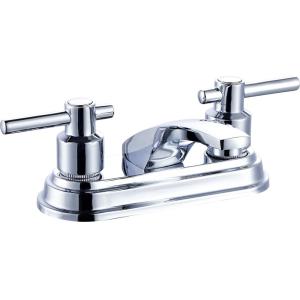  Brass Cross Handle Bathroom Sink Faucet Low Arc In Chrome OEM Manufactures