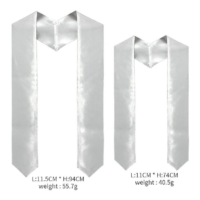 Personalized Printable Sublimation Graduation Stoles Tie DIY Tie For Sublimation Printing