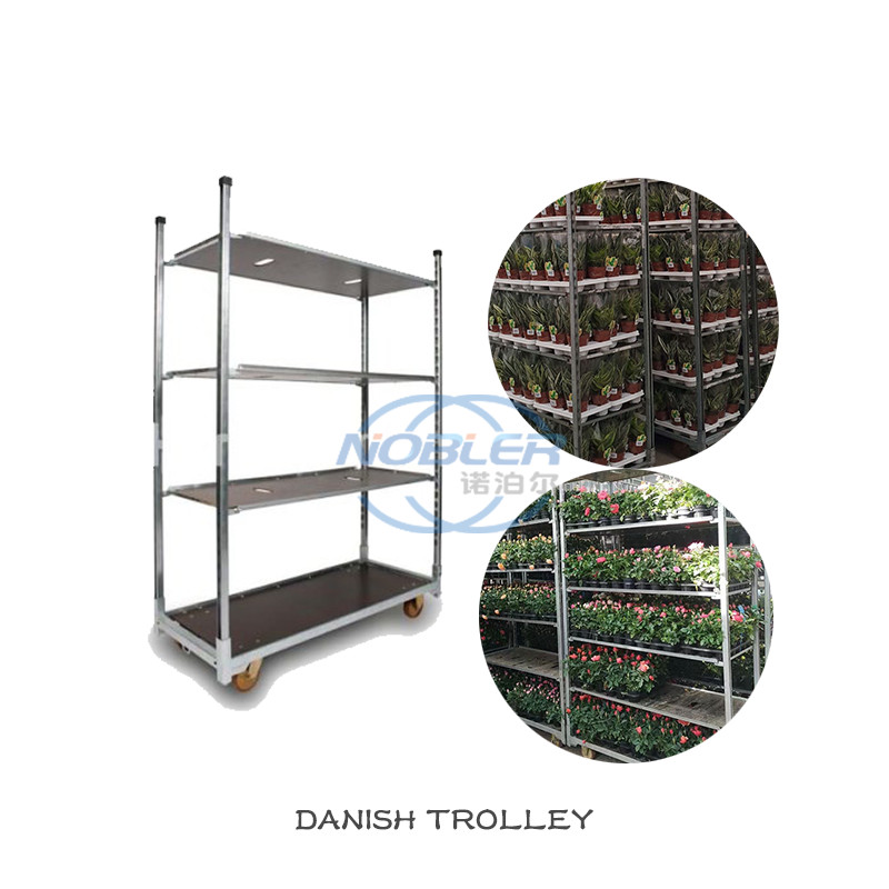 Standard Container Plywood Flower Logistics Turnover Truck Nylon Wheel Bearing Strong Cold Galvanized
