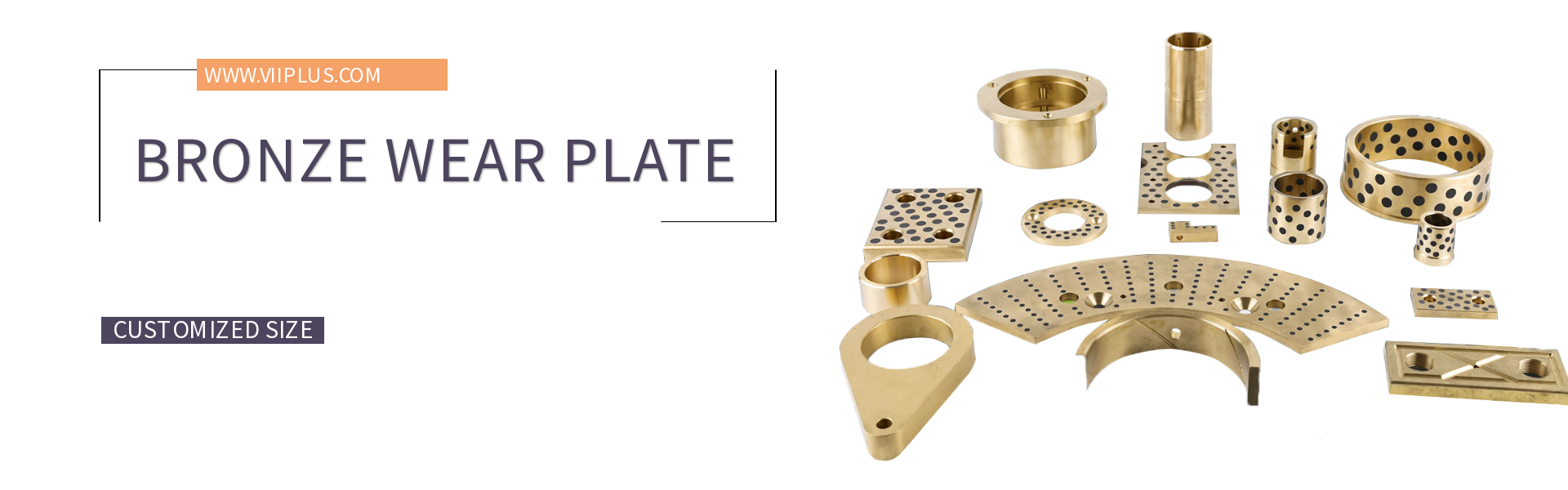 BRONZE WEAR PLATE PRECISION GROUND PLATE PLUGGED GRAPHITE