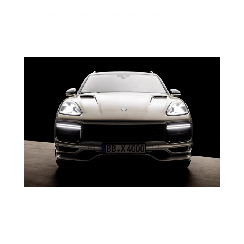 Porsche Cayenne 2018-2021 9y0 Body Kit Turbo Tkt Style Front Bumper Rear Diffuser Kit
