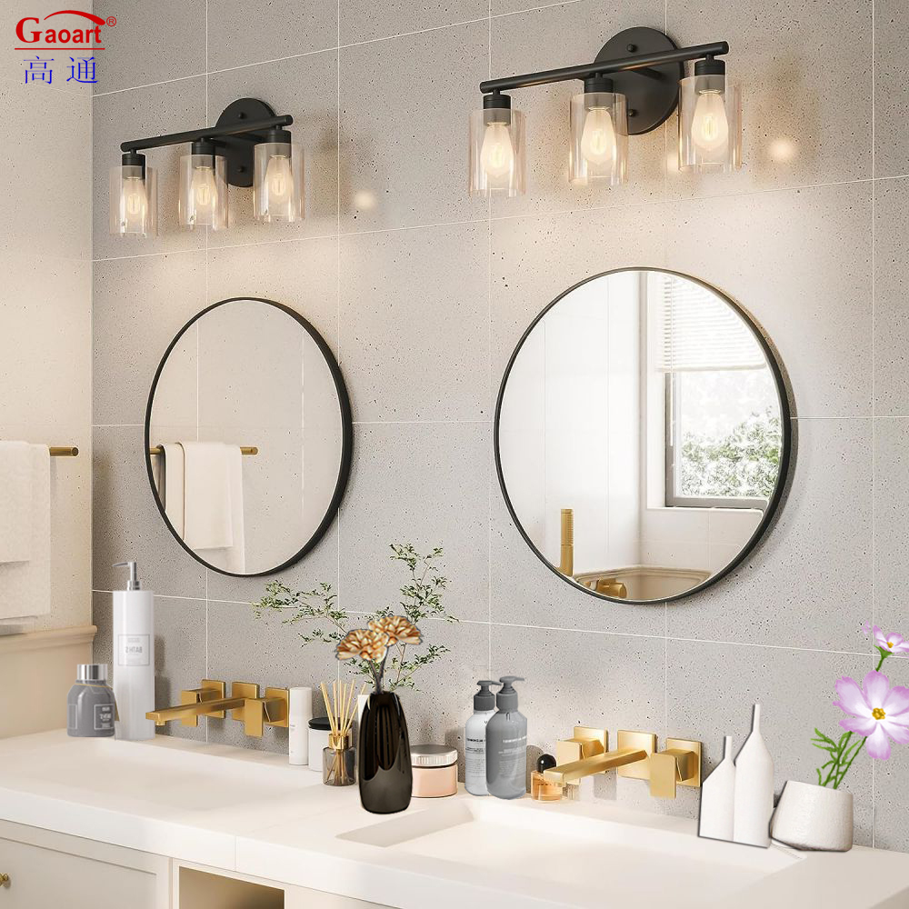 Huge Hotel Hair Station Funky Toilet Full Length Salon Sticker Round Mirror Wall Decor