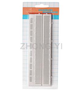  White ABS Metal Soldered Breadboard , Electronic Breadboard Projects Manufactures