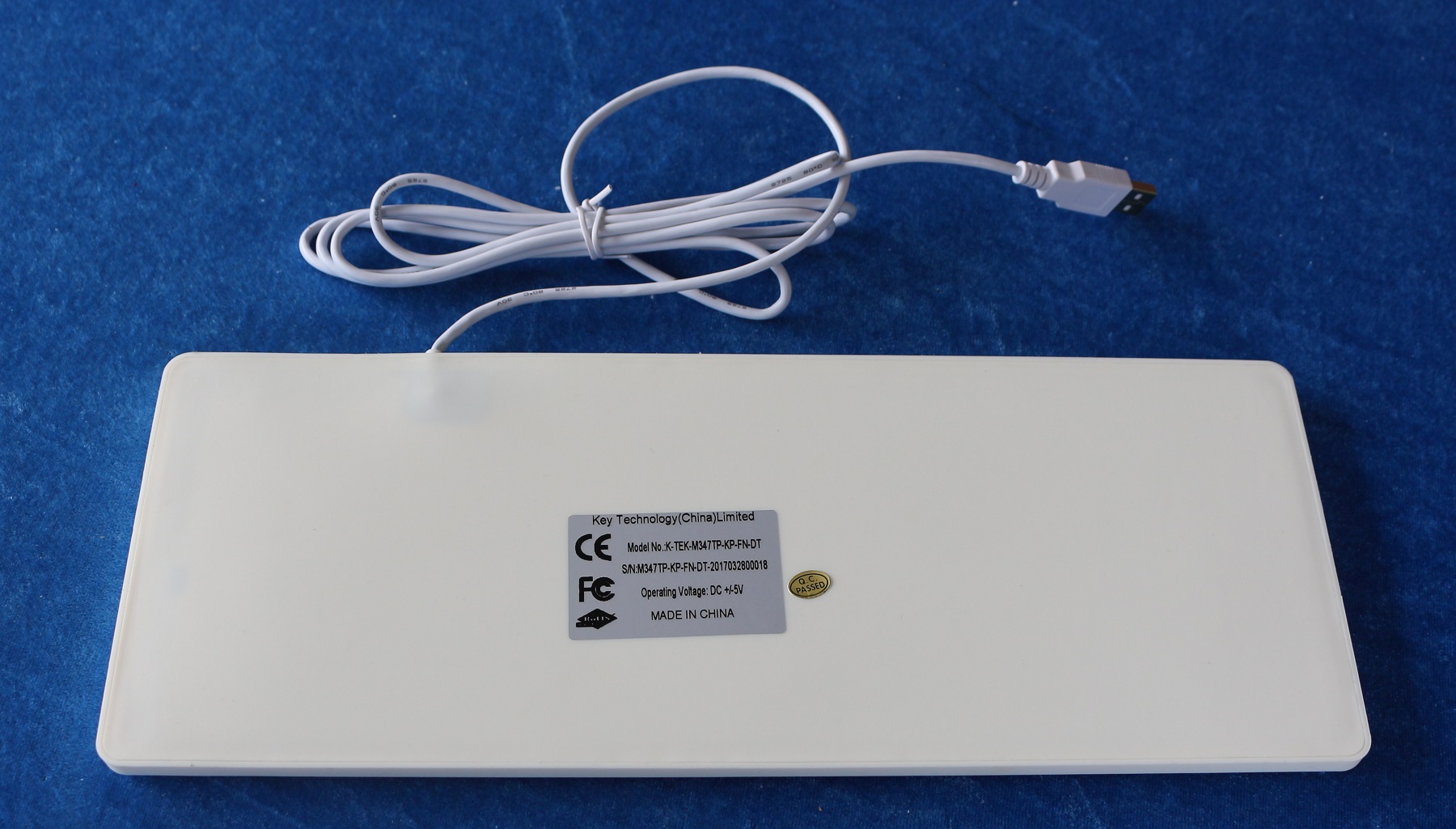 PS2 Waterproof Medical Grade Keyboard 17mA With Touchpad
