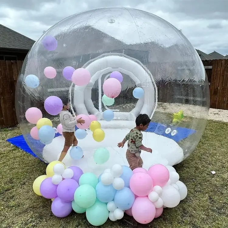 Dome Bubble Tent Transparent Inflatable Bubble Balloons House Kids Party Balloons Fun House Giant Clear Inflatable Crystal Igloo