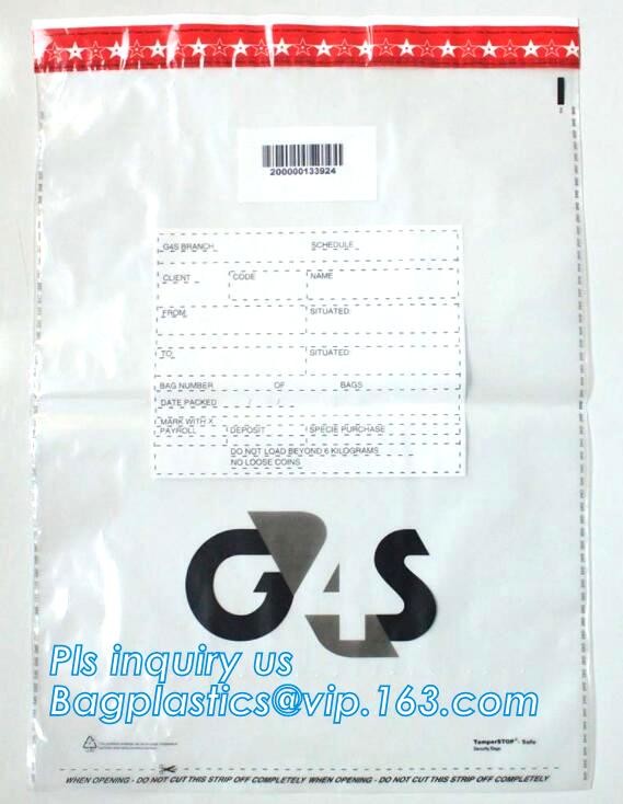Document safe tamper proof bank deposit bag, Steb Plastic Money Pe Bank Deposit Coin Security Pouch Bags With Seal For C