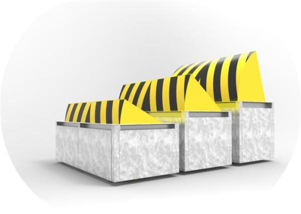 Full automatic anti-terrorist heavy duty security hydraulic road spikes blockers