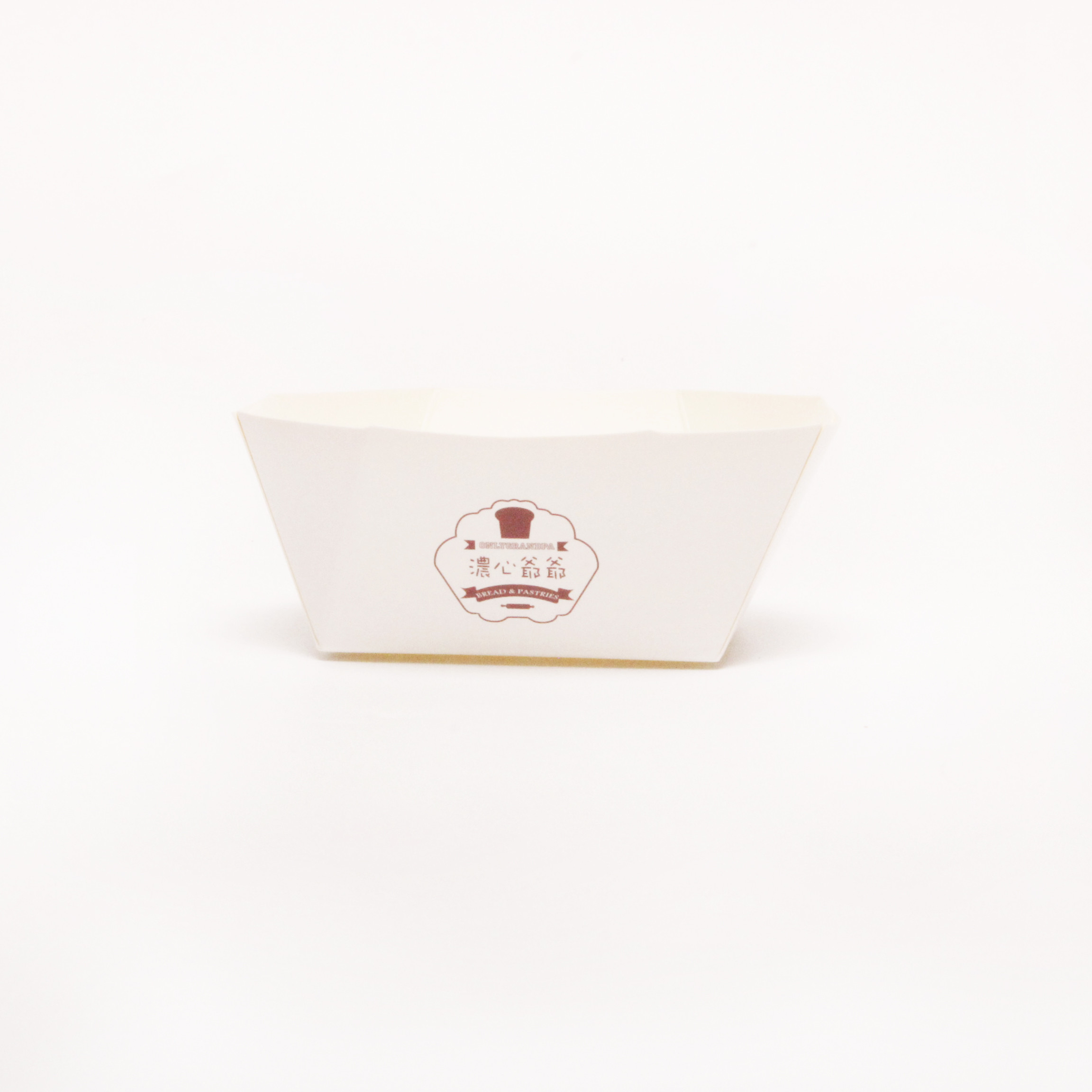 Square Polygonal Bakery Packaging Box Disposable Printed Paperboard Cake Cup