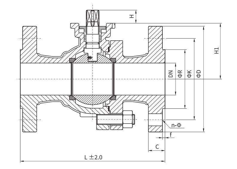API 2PC Flange Ball Valve Pneumatic/Electric Ball Valve