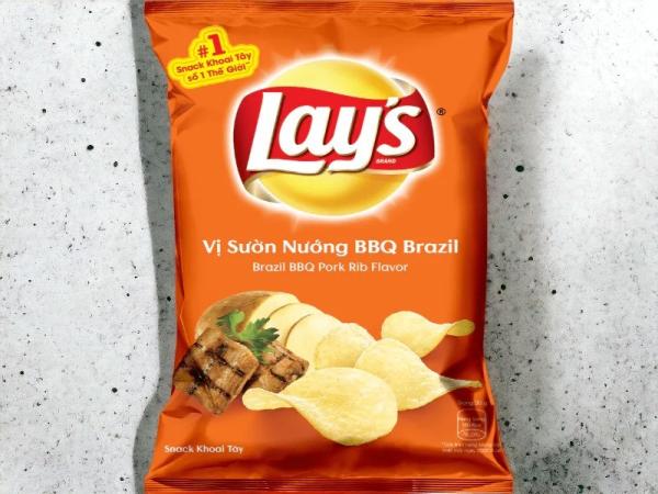 Bulk Purchase: Lay's Brazil BBQ Pork Rib Flavor Chips - 58g (100 Pack Case) for