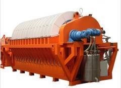 China Iron Ore Slurry Rotary Disc Filter , Vacuum Filtration System Energy Saving on sale