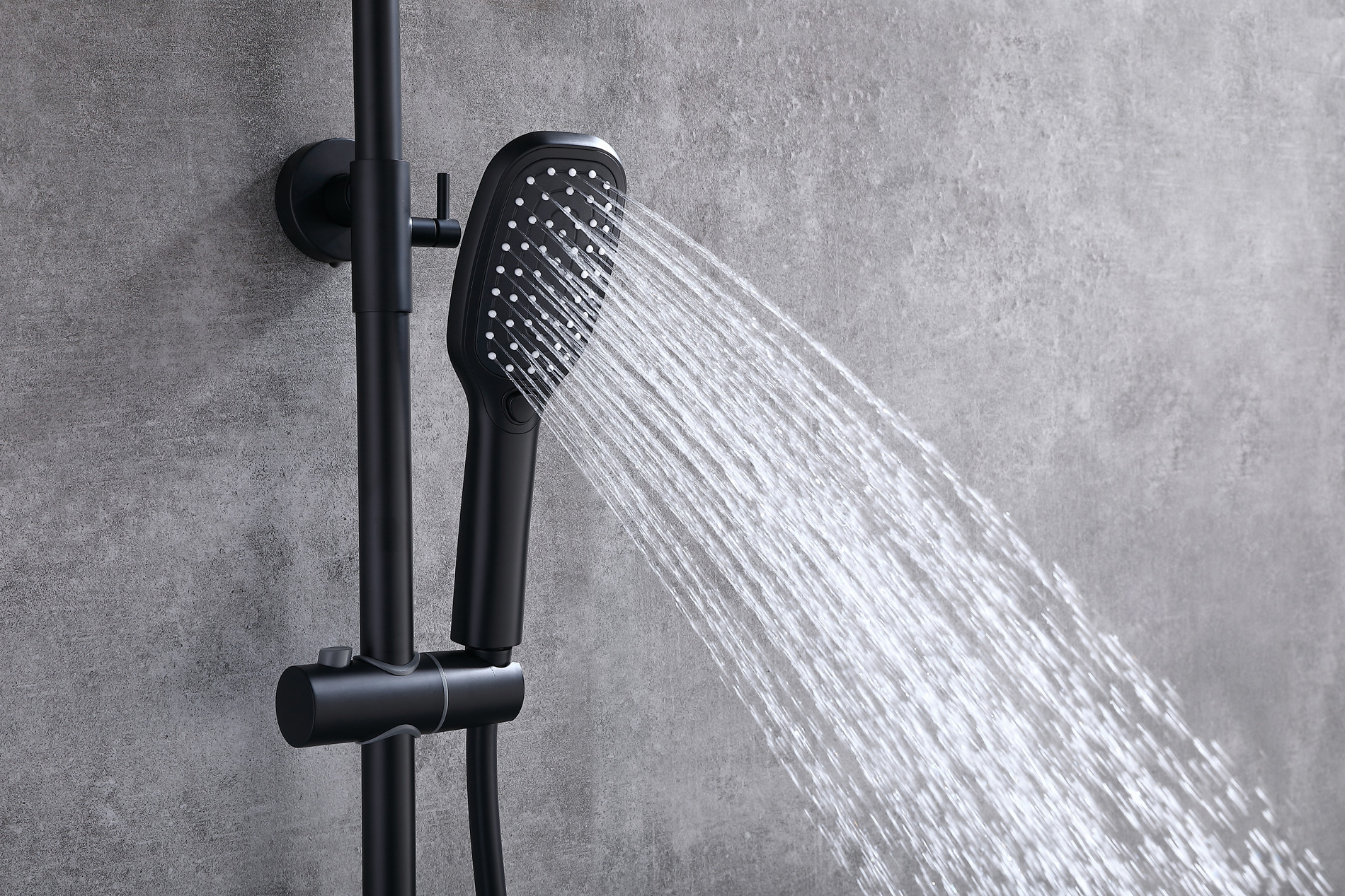 Brass Matte Black Shower Faucet Set Chrome Nickle Surface finishing