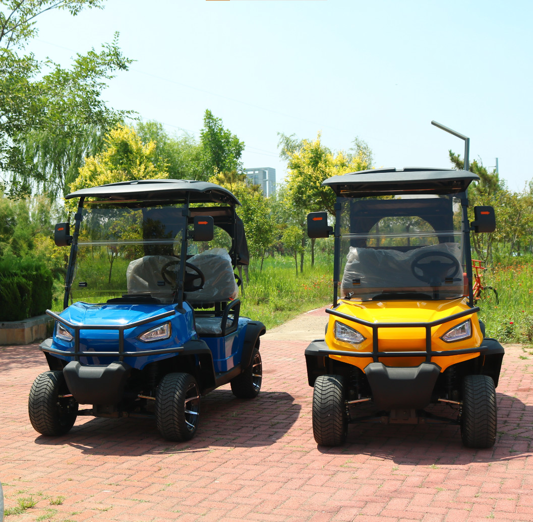 Luxury Fashion Electric Golf Cart 4-Wheel 4-Seater Lifted Golf Cart