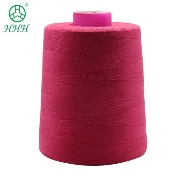 Durable High Strength 100% Crochet Polyester Cotton Cone Stitching Yarn Sewing