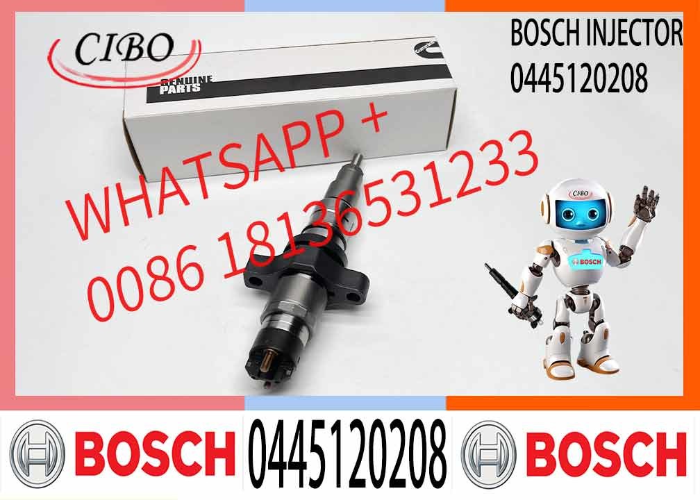 Diesel Engine Spare Parts Fuel System High Pressure Common Rail Injector Assembly 0445120208 0445120032 0445120238