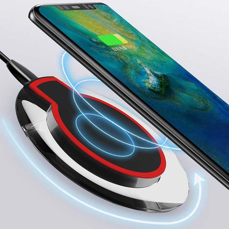 5W Qi Standard PMMA Crystal Wireless Charger Gift With LED Light