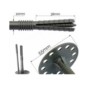 Plug Type Plastic Insulation Anchors With Nylon Pin For Fixing Rigid Insulation