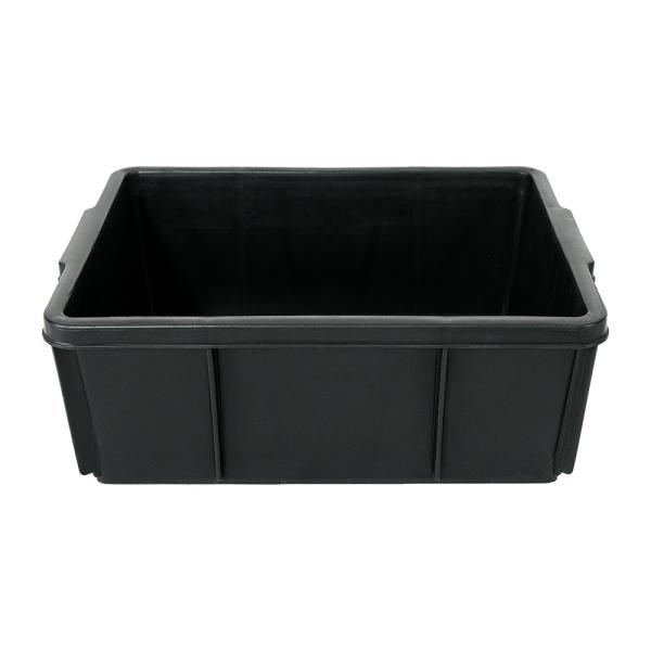 ISO9001 Certified Plastic Storage Basket with Metal Handle and Durable Crate