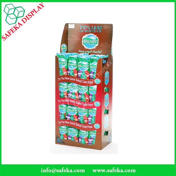 Creative cardboard displays design Merchandising chips display template
