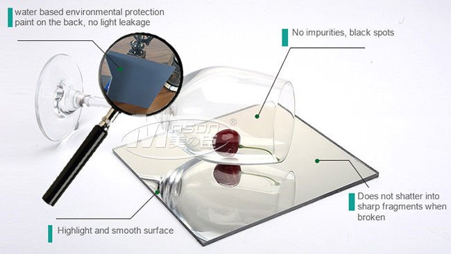 4X8ft Cutting Customized Gold Mirror Acrylic Sheet For Widely Decorations