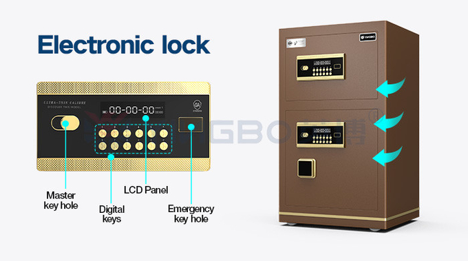 Dual Alarm Smart Electronic Digital Office Safe Box For Security H800mm