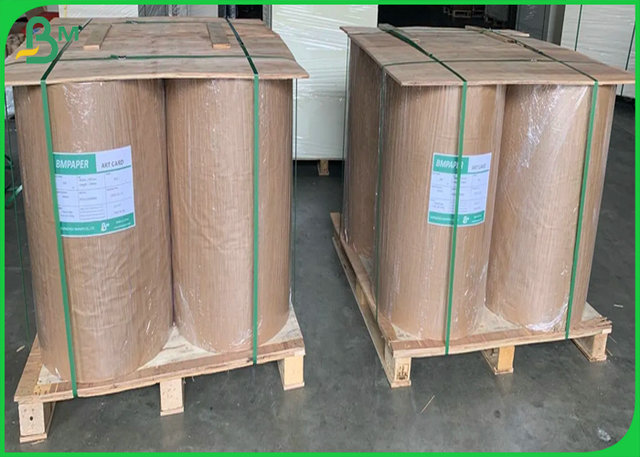 100% Waterproof 50gr 60gr 70gr PE Coated Brown Kraft Paper For Food Packaging