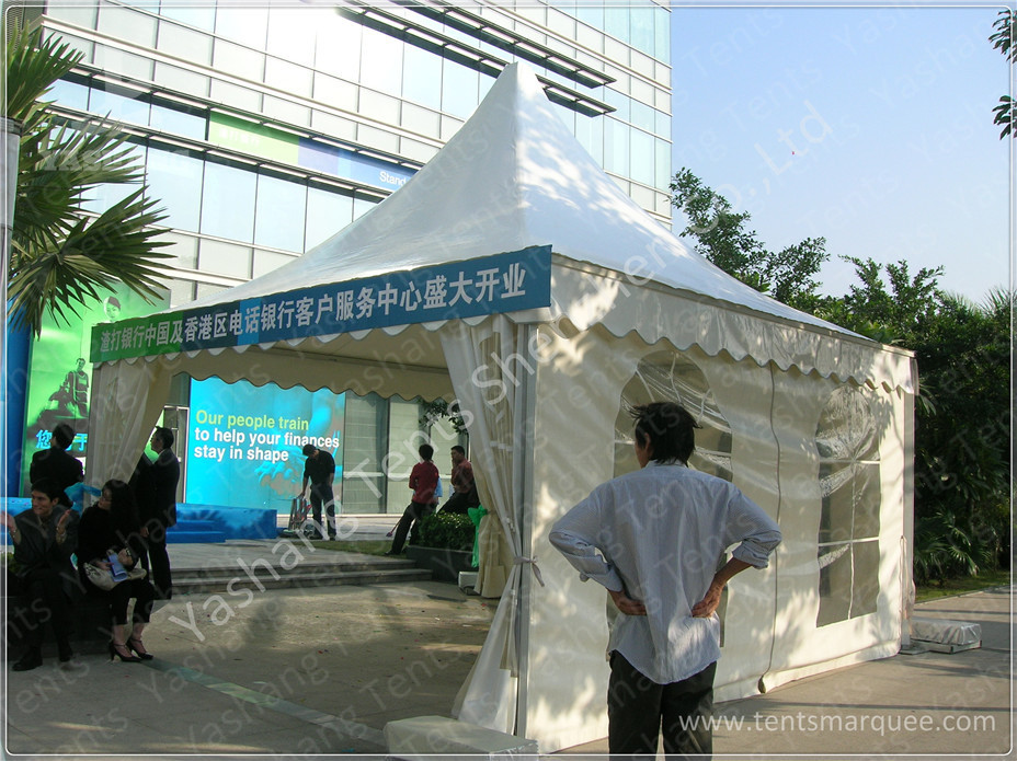 Outdoor Aluminum Frame High Peak Tents , Pagoda Corporate Event Tent
