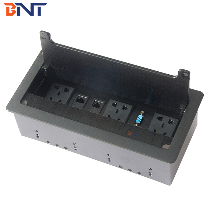 guangzhou factory combination 3 pin desk data and power plug socket
